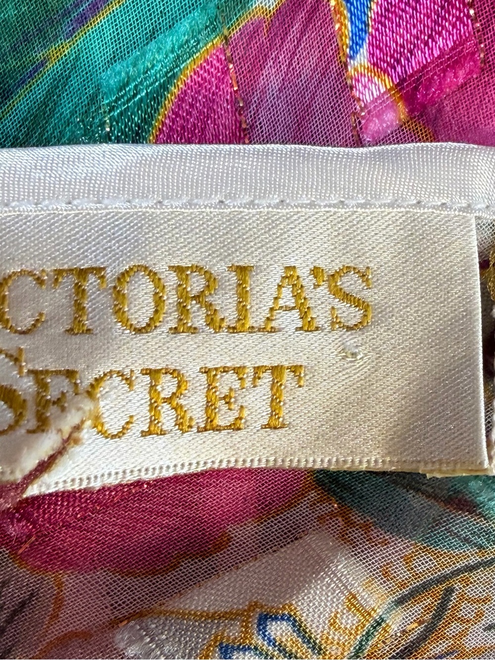 Vintage Victoria Secret Lingerie One Piece Body Suit Gold Label Medium Metallic - Picture 8 of 13